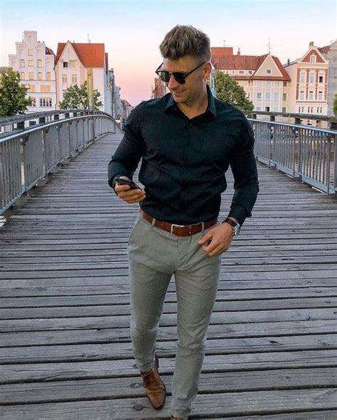 brown dress shoes outfit men.